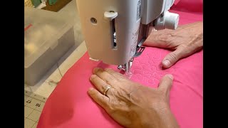 ACOLCHANDO EN MANOS LIBRES RAPIDO Y FACILHOW TO HAND FREE QUILT EASY [upl. by Hammerskjold]