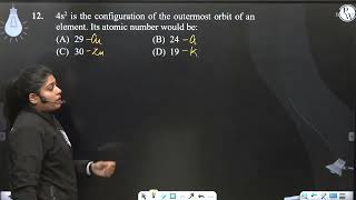 4s2 is the configuration of the outermost orbit of an element Its atomic number would be [upl. by Munsey671]