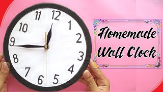 How to make Wall Clock at home  Homemade Wall Clock  Crafting ideas [upl. by Anawqahs]