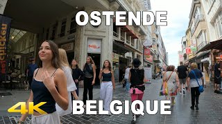 🇧🇪 OSTENDE Centre Ville  Belgique  4K UHD [upl. by Nwahsiek850]