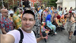 🔴 Body Painting NYC [upl. by Jaquelyn]