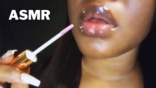 ASMR Lip Gloss Application Layers of Lip Gloss [upl. by Nayrb]