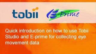 Using Tobii Studio and Eprime for collecting eye movement data in the same experiment [upl. by Parsifal]