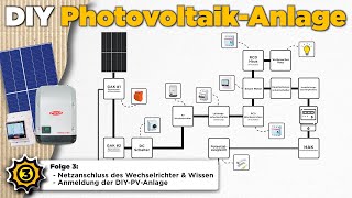 Eine PVAnlage SELBER bauen Meine ausführliche Anleitung  Folge 3 Die Elektroarbeiten amp Anmeldung [upl. by Cosenza434]