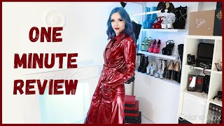 QuickTryOn Styling my red PVC LipService Trench Coat [upl. by Meibers945]