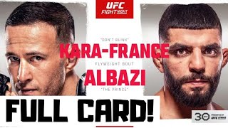 UFC Fight Night KaraFrance vs Albazi Predictions amp Full Card Betting Breakdown UFC Vegas 74 [upl. by Hansiain]