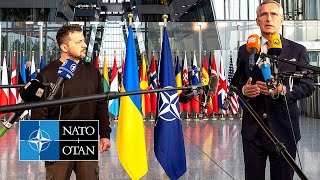 NATO Secretary General with the President of Ukraine 🇺🇦 Volodymyr Zelenskyy 11 OCT 2023 [upl. by Aiahc817]