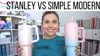 ULTIMATE TUMBLER SHOW DOWN  Stanley VS Simple Modern Which Tumbler is Best [upl. by Selhorst]