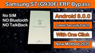 Samsung S7 SMG930F FRP Bypass Google Account Remove Android 80 New Method [upl. by Afaw]