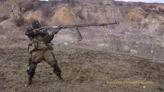 Shoulder Firing a PTRS41 Simonov antitank rifle Like a BADASS [upl. by Sucerdor]