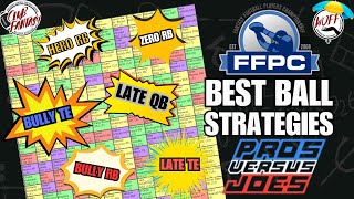 2024 Best Ball Strategies  FFPC Pros vs Joes Recap [upl. by Ivatts291]