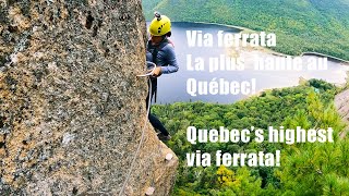 Via ferrata  LOdyssée  FjordduSaguenay  GoPro [upl. by Lacram67]