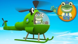 Helen The Helicopter Visits Geckos Garage  Helicopters For Children [upl. by Purse238]