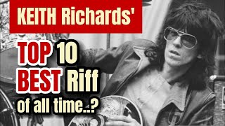 Keith Richards Top 10 Best Riffs [upl. by Aztiram]