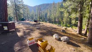 Campsite at Lodgepole Campground Sequoia National Park California [upl. by Chick]