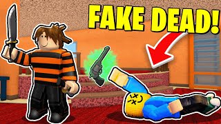 FAKE DEAD BODY Glitch To Troll CAMPERS In Murder Mystery 2 Roblox [upl. by Berty]