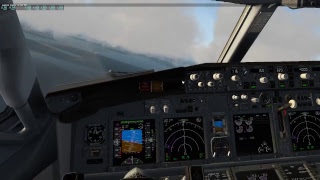 Go around ILS approach Zibo 737 mod landing at LEVC XPlane 11 [upl. by Ailis]