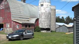 Silo demolition by SILOMAN and his trusty Dodge Intrepid [upl. by Eillime]