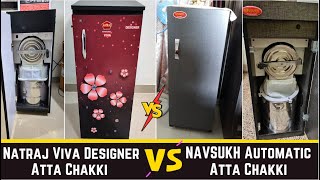 Natraj Viva Designer Vs NAVSUKH Automatic Atta Chakki Detail comparison  Which one is best for home [upl. by Grati712]