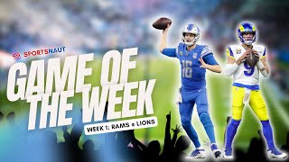 Stafford vs Goff REVENGE GAME RamsLions SNF SHOWDOWN [upl. by Misti]