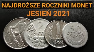 Najdroższe i najrzadsze monety PRL ceny Listopad 2021 Notowania Giełda Aukcje Inwestycje inflacja [upl. by Benoite]