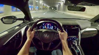 2022 Acura NSX Type S  POV Night Drive Binaural Audio [upl. by Kleinstein831]