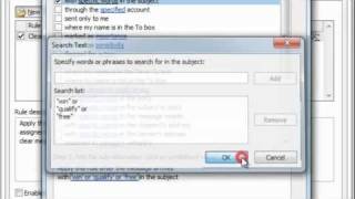 OmniTech Support How to Create a FilterRule in Outlook HD 720p [upl. by Cavit]