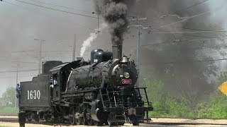 Illinois Railroad Museum Frisco 1630s Return To Steam 1080p [upl. by Euphemia]