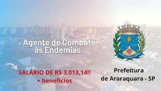 Prefeitura de Araraquara  SP  Agente de Combate às Endemias  Instituto Consulpam [upl. by Fulvia]