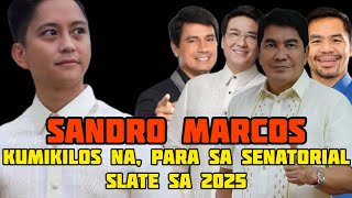 SANDRO MARCOSKUMIKILOS NA BUMUBUO NA NG SENATORIAL SLATE SA 2025 [upl. by Arahsat]