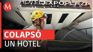 Colapsa techo del hotel Expo Plaza en Zapopan Jalisco [upl. by Seldun788]