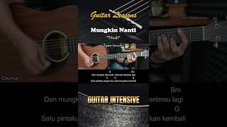 Mungkin Nanti  Noah Peterpan  Tutorial Chord Gitar Mudah dan Lirik chordgitar [upl. by Imhskal]