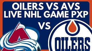 EDMONTON OILERS VS COLORADO AVALNCHE LIVE GAME STREAM  Oilers vs Avs Live NHL PlayByPlay [upl. by Magdala]