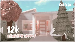 BLOXBURG  12k Cheap Starter NoGamepass Blush House  House Build [upl. by Newlin]