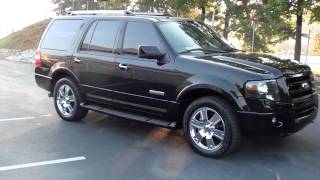 FOR SALE 2007 FORD EXPEDITION LIMITED REAR ENT SYS QUAD CAPT CHAIRS STK A87582 [upl. by Kilmarx350]