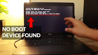 How to fix quotNo boot device found Press any key to reboot the machinequot [upl. by Anaeco]