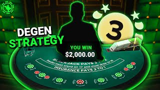 I TRIED MARTINGALE STRATEGY ON BLACKJACK [upl. by Dihgirb496]