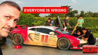 NEW LAMBORGHINI PARTS OVERNIGHT FROM BANGKOK DISASTER [upl. by Midge]