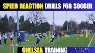 Speed Reaction Drills For Soccer  Chelsea Training [upl. by Wye59]