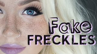 How to Fake Freckles  Fast amp Easy Makeup Trick [upl. by Urbai]