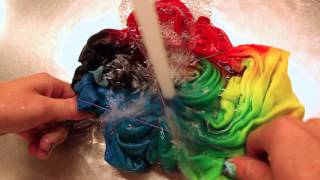 How To PROPERLY Rinse A Tie Dye Tshirt [upl. by Haelem923]