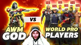 Awm God 🛑❓vs World Pro Players 😵‍💫 Garena Free Fire [upl. by Kraft]