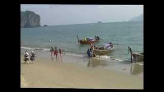 Thailand  Krabi  Zur Ao Nang Beach [upl. by Lubow]