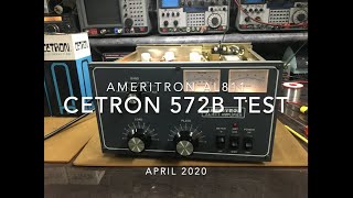 Ameritron AL811  Testing Cetron 572B tubes [upl. by Airemaj48]