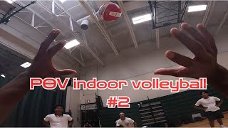 INDOOR VOLLEYBALL POV WITH GO PRO EPISODE 2 [upl. by Eitteb]