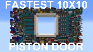 How to make a 2x2 FLUSH PISTON DOOR in Minecraft Bedrock [upl. by Nirel870]