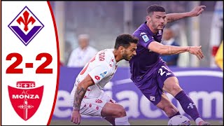 Fiorentina vs Monza 22 All Goals Results and Extended Highlights2024 Robin Gosens Goal [upl. by Nelubez613]