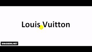 Como pronunciar Louis Vuitton [upl. by Eirb537]