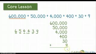 Reading and Writing Numbers in Expanded Form M4NBT2C [upl. by Lawton]