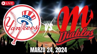 YANKEES vs DIABLOS ROJOS de MEXICO  En vivo  Comentarios  Juego 1 [upl. by Huntley]